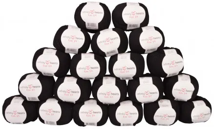 Infinity Hearts Rose 8/4 Garnpaket Unicolor 01 Schwarz - 20 Stk - Infinity Hearts Rose 8/4 Garnpaket Unicolor 01 Schwarz - 20 Stk