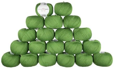 Infinity Hearts Rose 8/4 Garnpaket Unicolor 156 Grün - 20 Stück - Infinity Hearts Rose 8/4 Garnpaket Unicolor 156 Grün - 20 Stück