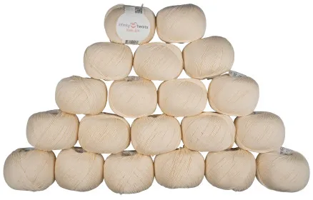 Infinity Hearts Rose 8/4 Garnpaket Unicolor 172 Natur - 20 Stk - Infinity Hearts Rose 8/4 Garnpaket Unicolor 172 Natur - 20 Stk