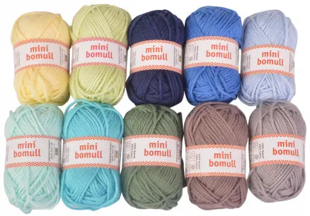 Järbo Minibomull Garnpaket 07 Baby Junge 10g - 10 Stk - Järbo Minibomull Garnpaket 07 Baby Junge