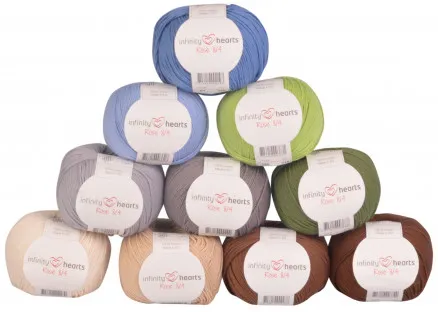 Infinity Hearts Rose 8/4 Garnpaket 04 Farben der Natur - 10 Stk - Garnpaket 04 Farben der Natur