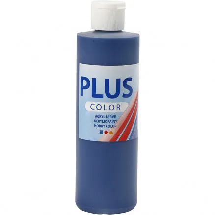 Plus Color Bastelfarbe, marineblau, 250 ml/ 1 Fl.