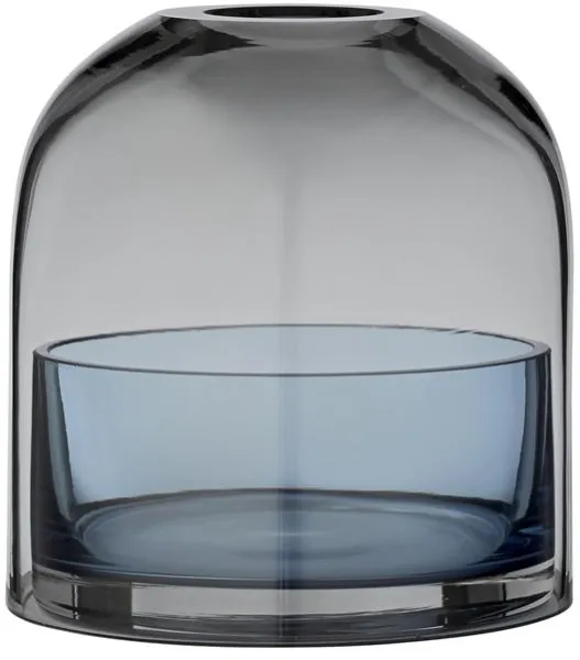 AYTM TOTA Laterne für Teelichter Schwarz/Dunkelblau