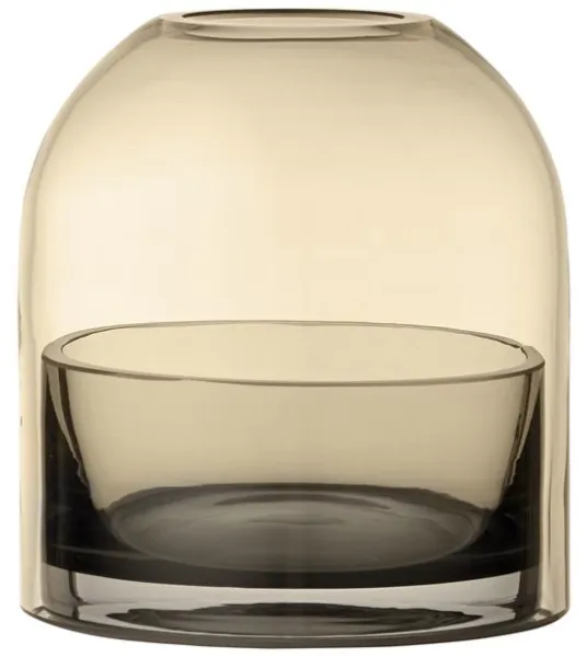 AYTM TOTA Laterne für Teelichter Amber/Schwarz