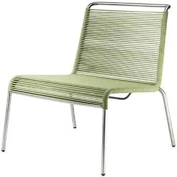 FDB Møbler M20L Teglgård Lounge-Schnurstuhl - Grün