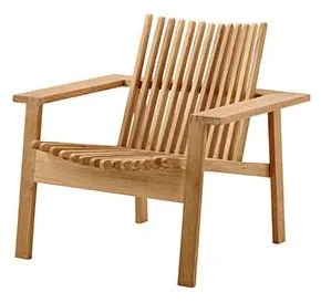 Cane-Line Amaze Loungesessel - Teak - Stapelbar