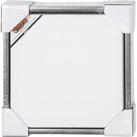 ArtistLine Canvas mit Rahmen, Außenmaß 34x34 cm, Tiefe 3 cm, Weiß, Anti