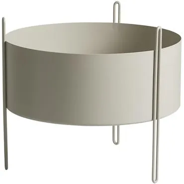 Woud Pidestall Blumentopf Mittelgrau