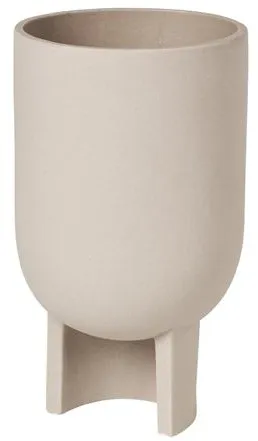 Kristina Dam Studio Serene Blumentopf Terrakotta Sand Mittel