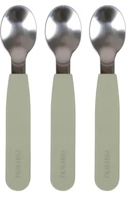 Filibabba Silicone spoons 3-pack - Green