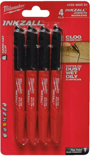 Milwaukee Permanent Marker Spitze 4 Stk