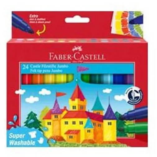 Faber Castell Filzstift Jumbo Super Waschbar (24 Stk)