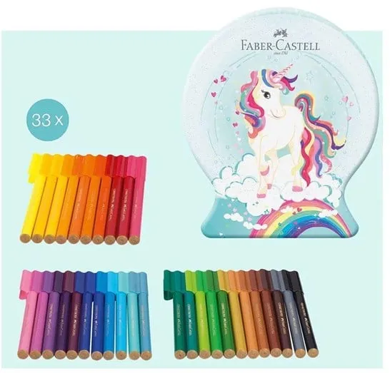 Faber Castell Filzstift Connector Einhorn 33 Stk